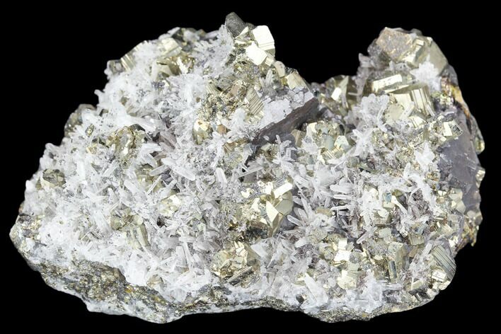 Pyrite, Sphalerite and Quartz Crystal Association - Peru #126604